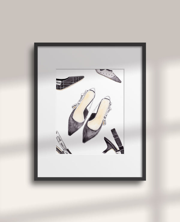 Black Mules Art Print
