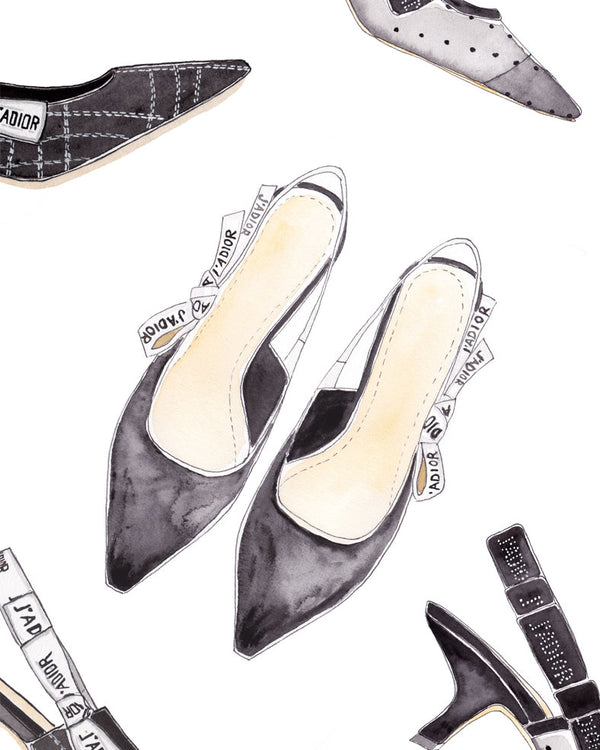 Black Mules Art Print