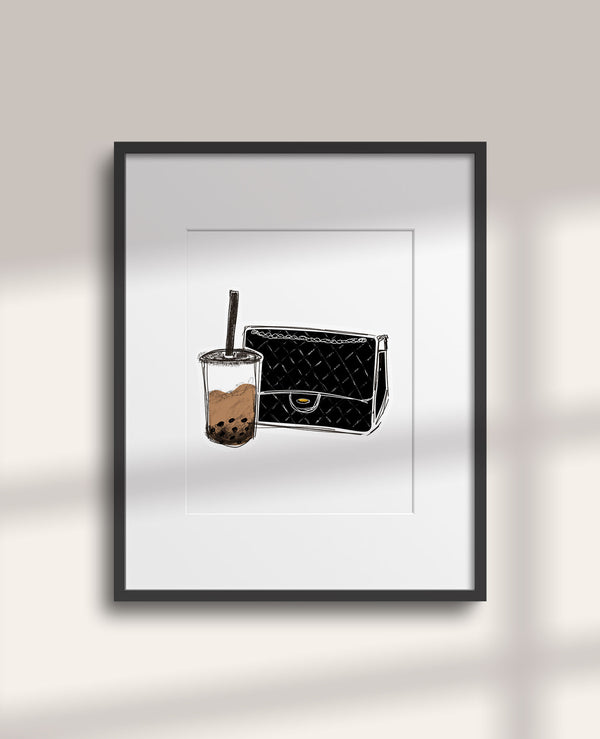 Boba + Bag Art Print