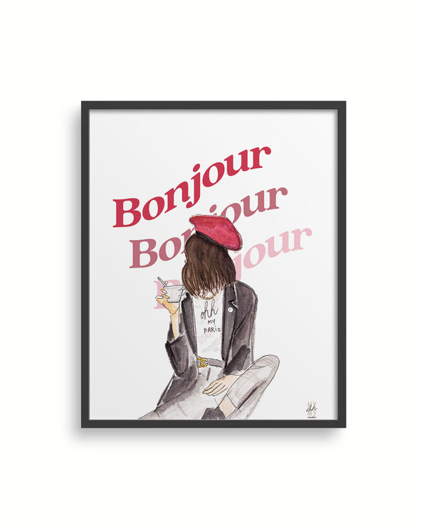 Bonjour Art Print