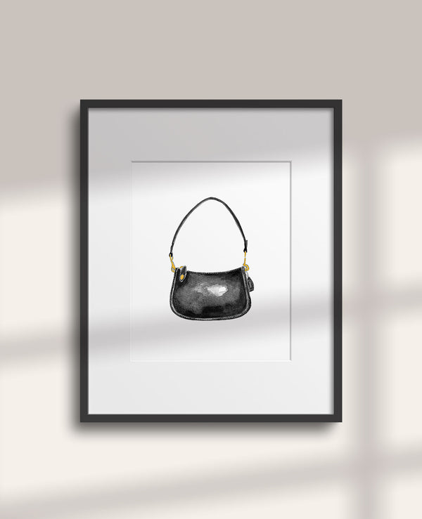 Black Bag Art Print