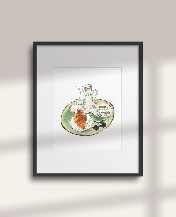 Cafe de Fleur Art Print