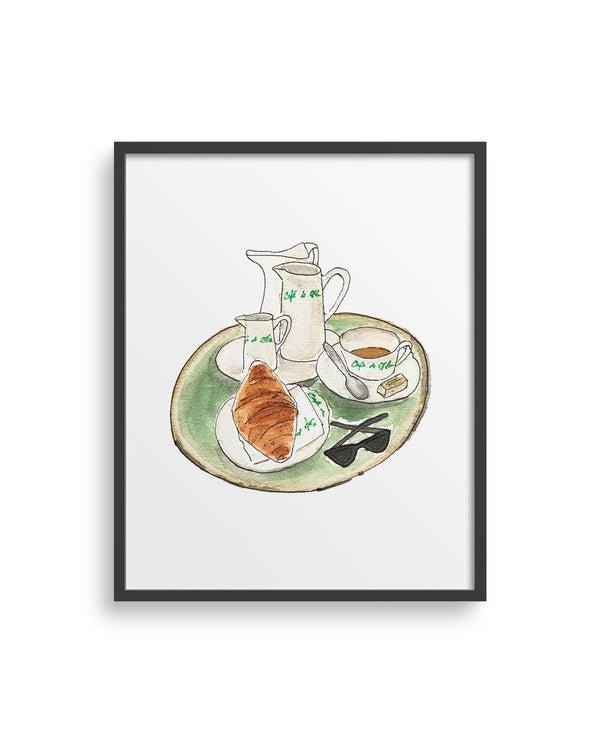 Cafe de Fleur Art Print