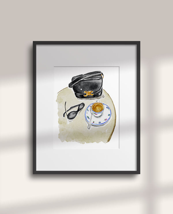 Coffee + Bag Art Print