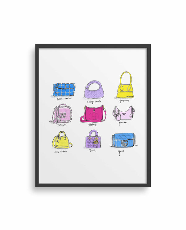 Spring Bags Art Print