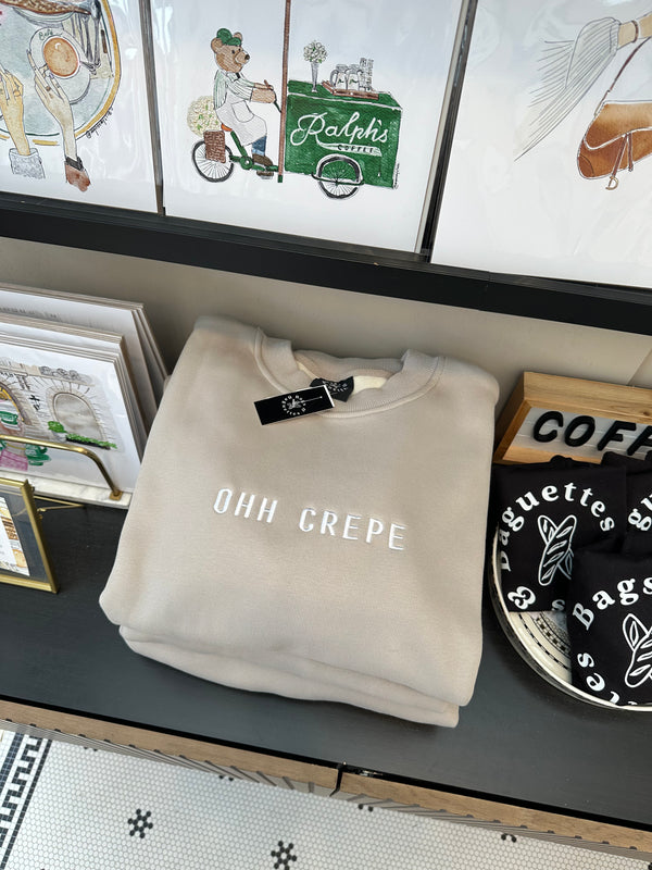 Ohh Crepe Embroidery Crewneck