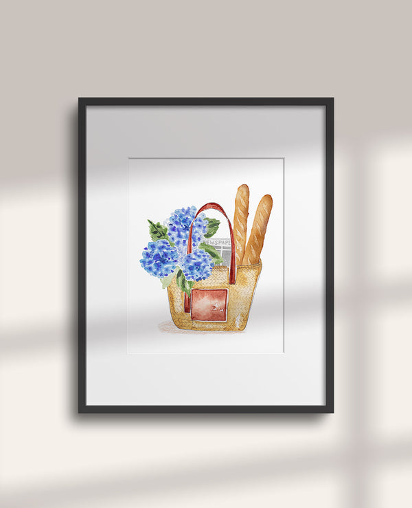 Le Basket Art Print