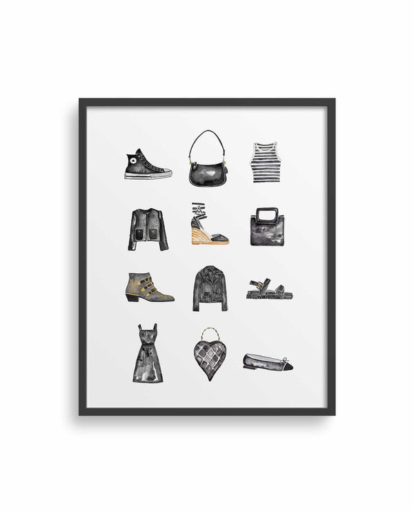 Fashion Monochrome Art Print