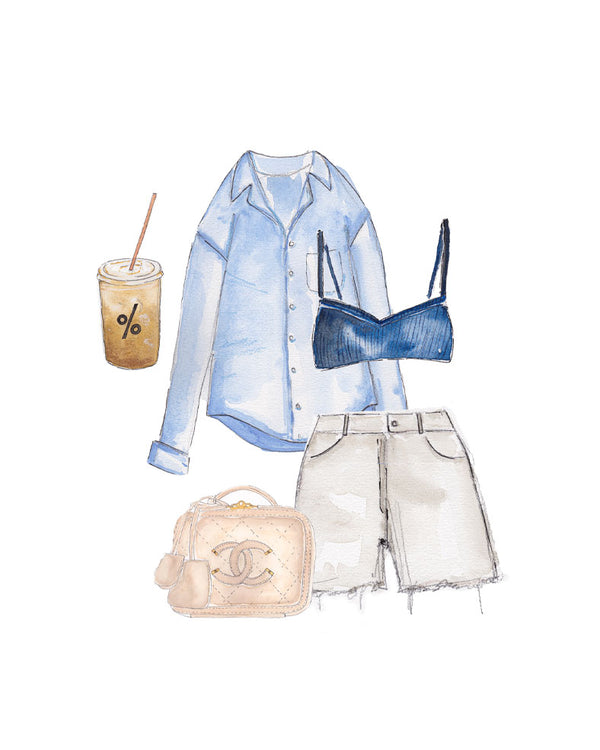 No.1 Coffee Outfit Art Print