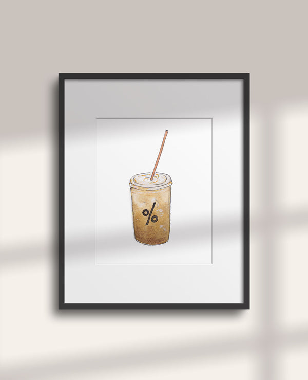 Arabic Coffee Art Print