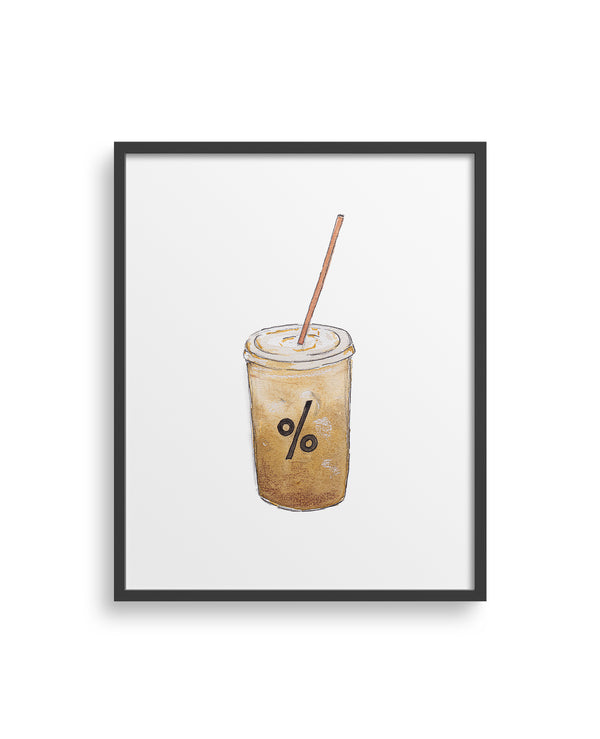 Arabic Coffee Art Print