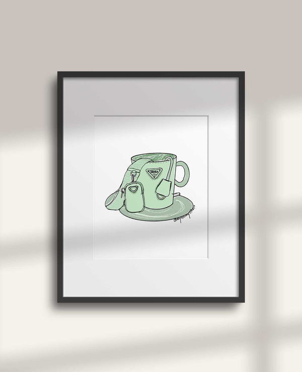 No.5 Fashion Cup Art Print