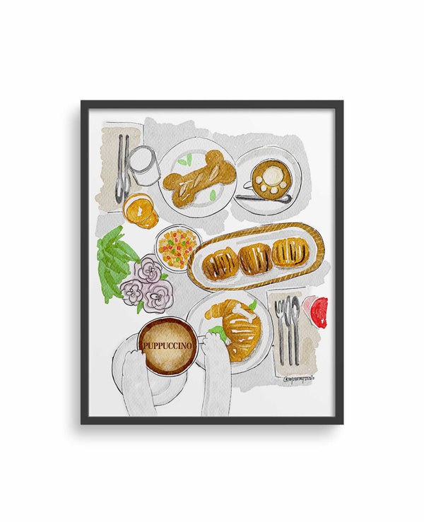 Puppacino Art Print