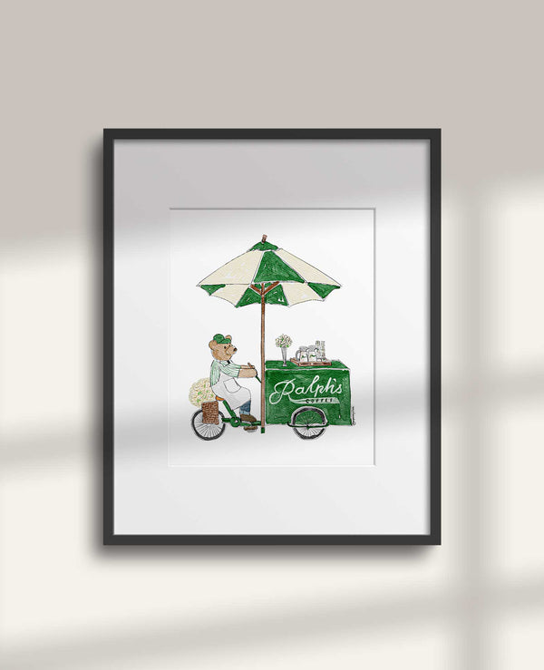 Coffee Bear Art Print