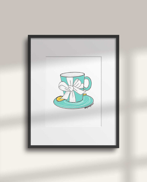 No.6 Fashion Cup Art Print