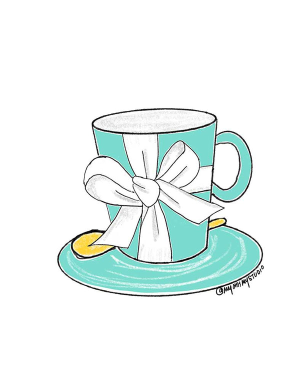 No.6 Fashion Cup Art Print