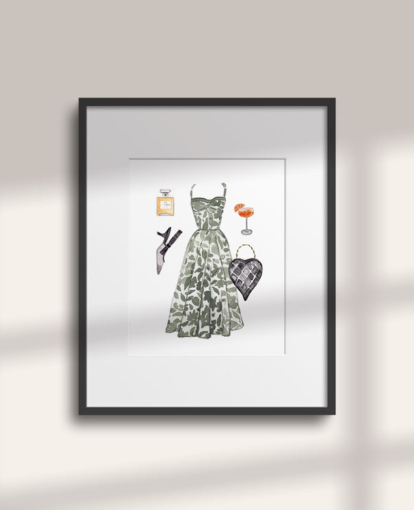 Wedding Outfit Art Print