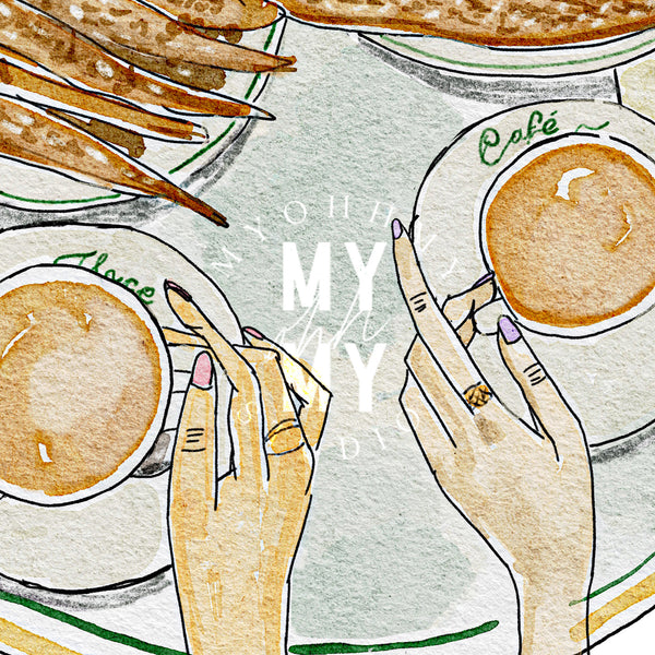 Paris Brunch Art Print