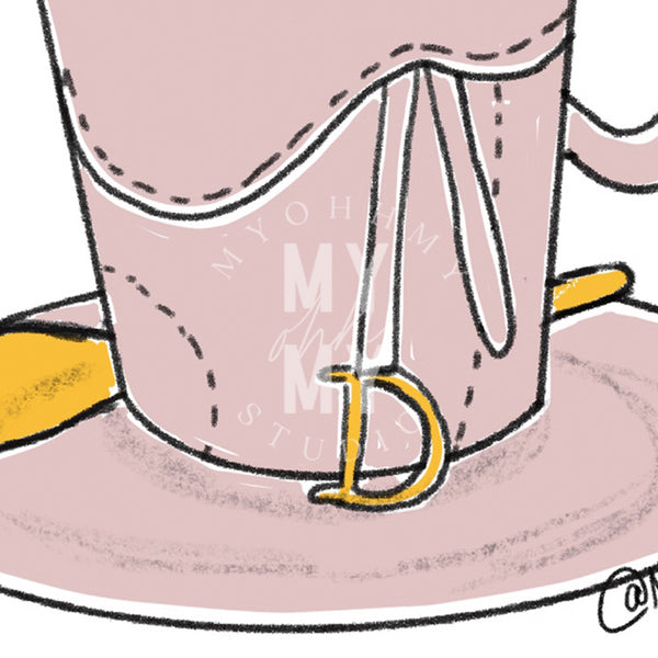 No.2 Fashion Cup Art Print
