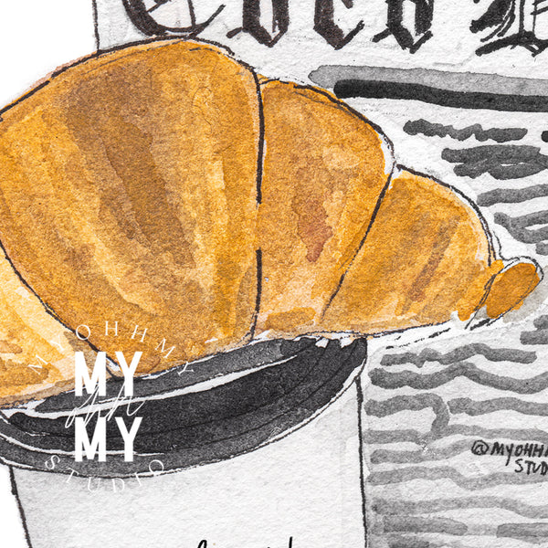 Ohh My Cafe Art Print