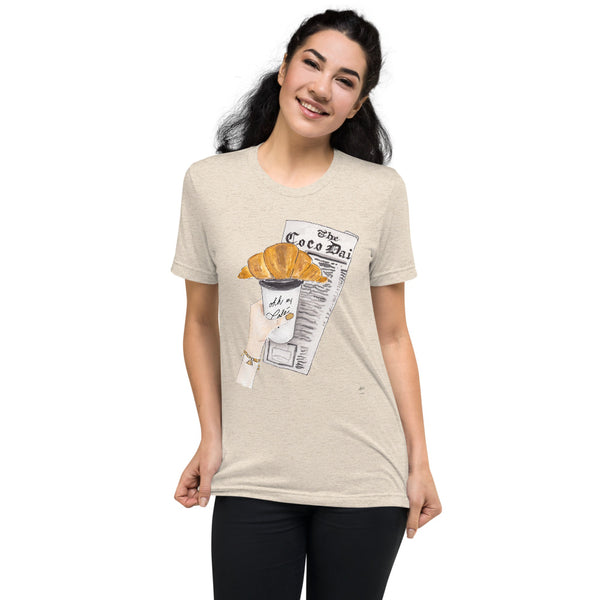 Croissant Tri-blend T-shrit