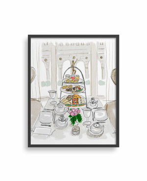 Boston Library Tea Art Print