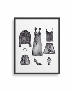 Closet Wardrobe Staples Art Print