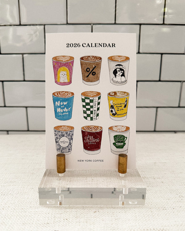 2026 Desk Calendar - New York Coffee