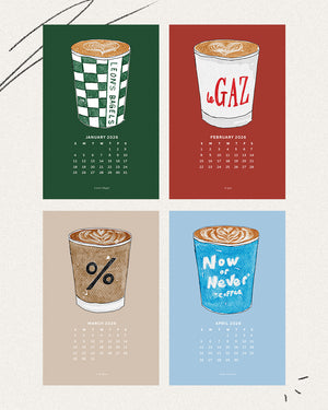 2026 Desk Calendar - New York Coffee