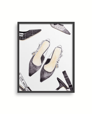 Black Mules Art Print