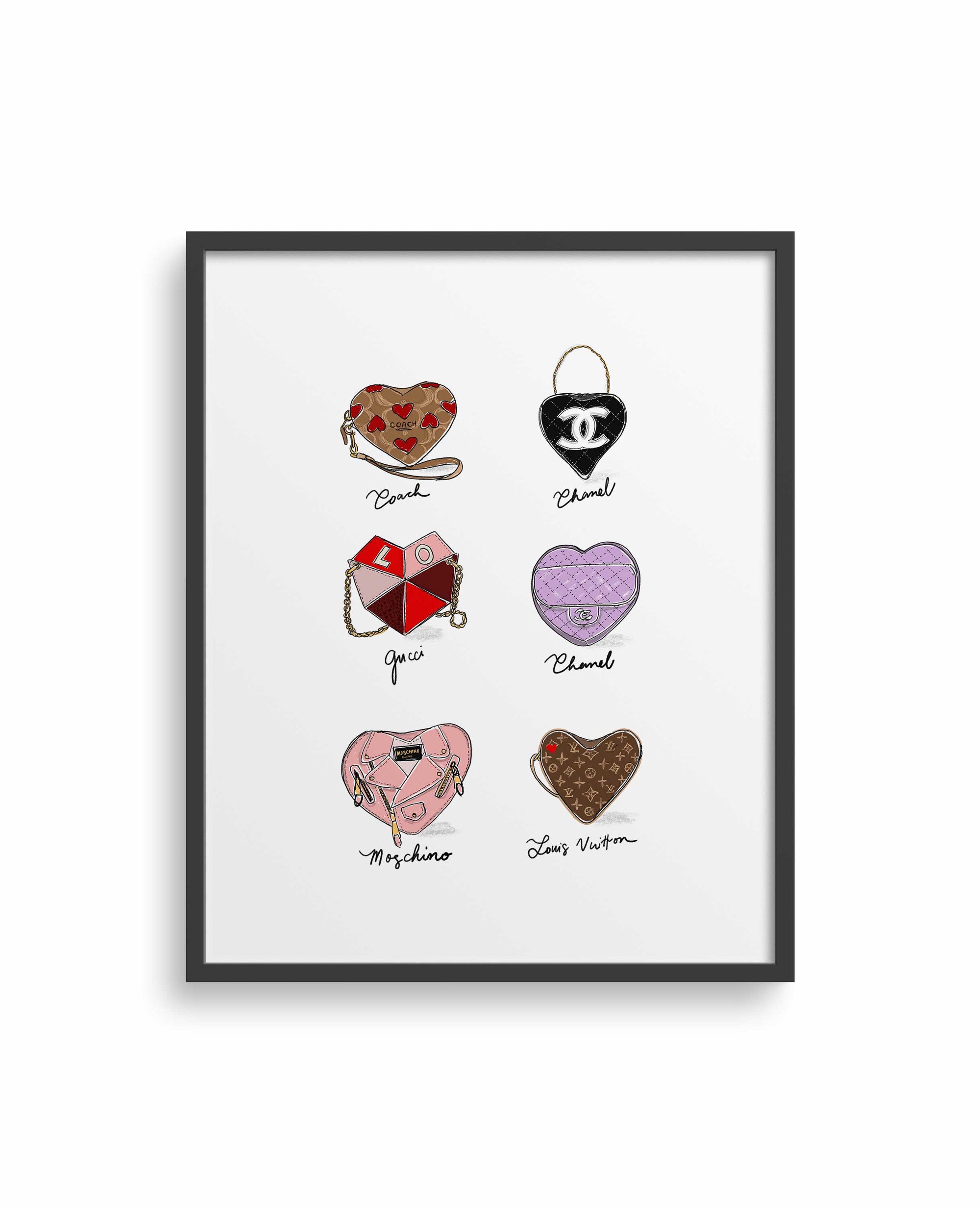 Heart Bags Print