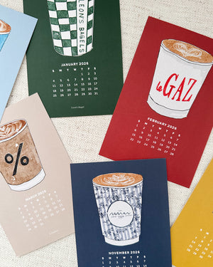 2026 Desk Calendar - New York Coffee