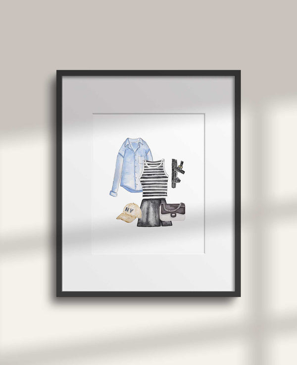 NYC Outfit Art Print