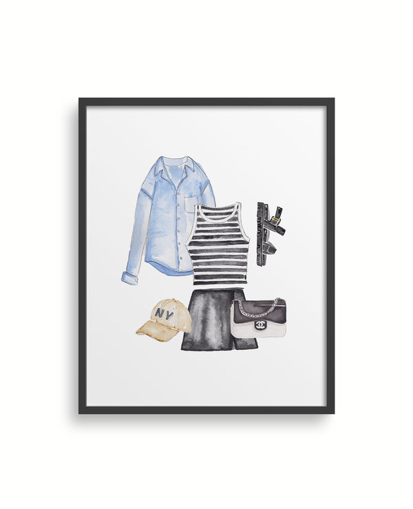 NYC Outfit Art Print