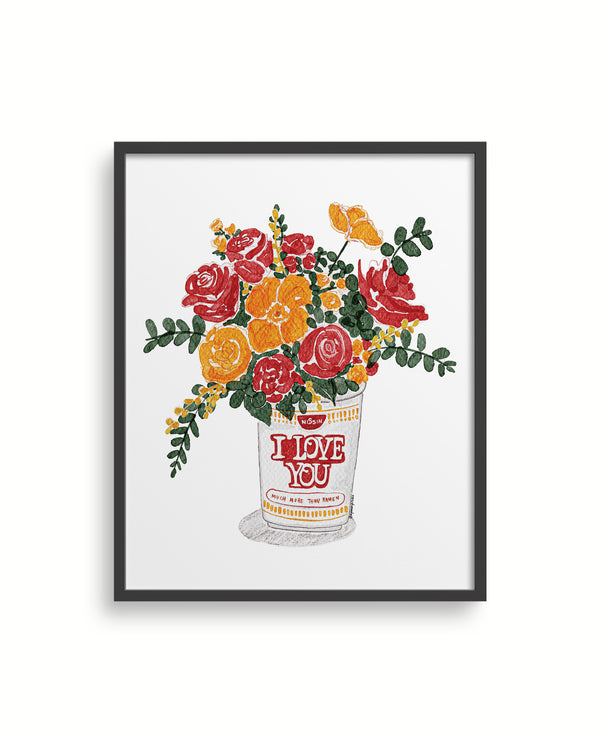 I Love You Ramen Art Print